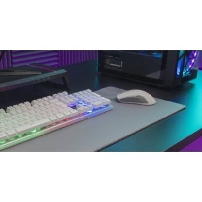 Pack gaming mars gaming mcpx/ teclado h-mech  + ratón óptico + alfombrilla/ blanco - Imagen 5