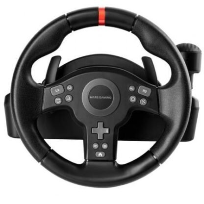 Volante con pedales y cambio de marchas manual mars gaming mwh-rsxone - Imagen 2