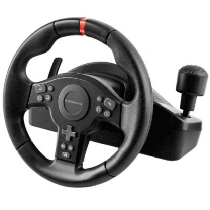 Volante con pedales y cambio de marchas manual mars gaming mwh-rsxone - Imagen 3