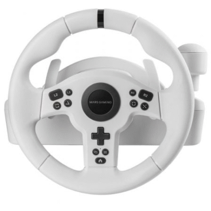Volante con pedales y cambio de marchas manual mars gaming mwh-rsxone - Imagen 2