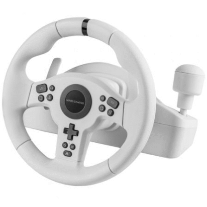 Volante con pedales y cambio de marchas manual mars gaming mwh-rsxone - Imagen 3
