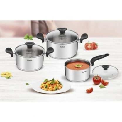 Batería de cocina tefal primary e308s674/ cazo ø16cm/ cacerola ø18cm/ cacerola ø20cm/ aluminio/ apta para inducción - Imagen 2