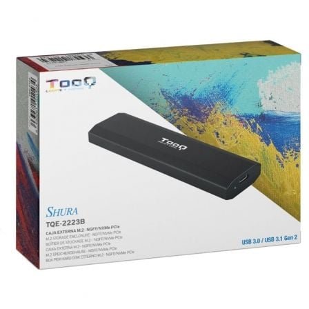 Caja externa para disco ssd m.2 nvme tooq tqe-2223b/ usb 3.2/ sin tornillos - Imagen 5