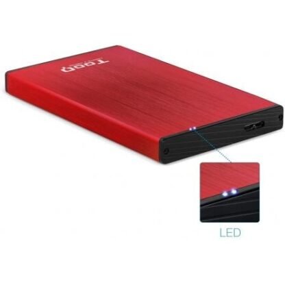 Caja externa para disco duro de 2.5" tooq tqe-2527r/ usb 3.1 - Imagen 2