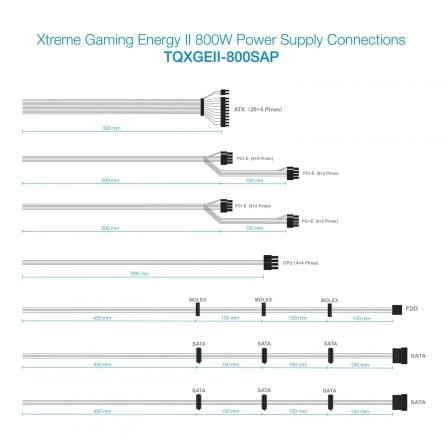 Fuente de alimentación tooq tqxgeii-800sap/ 800w/ ventilador 14cm/ 80 plus bronze - Imagen 3