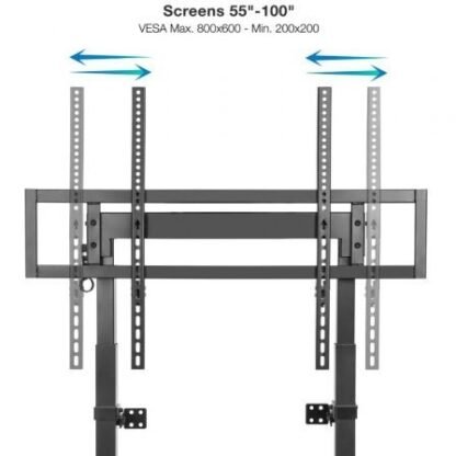 Soporte de pared fijo/ suelo tooq hiperión fs2280m-b para tv de 55-100"/ hasta 120kg - Imagen 5