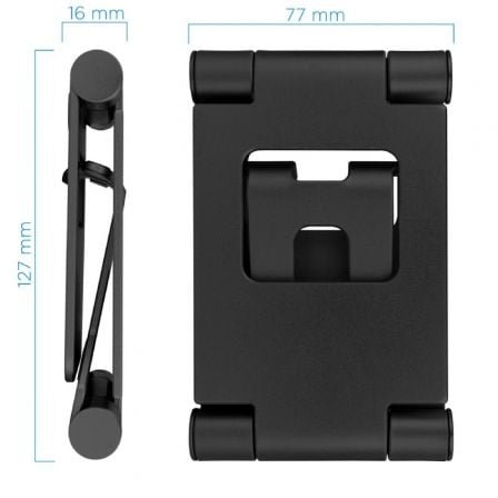 Soporte para smartphone/tablet tooq ph-keops-noche/ negro - Imagen 5