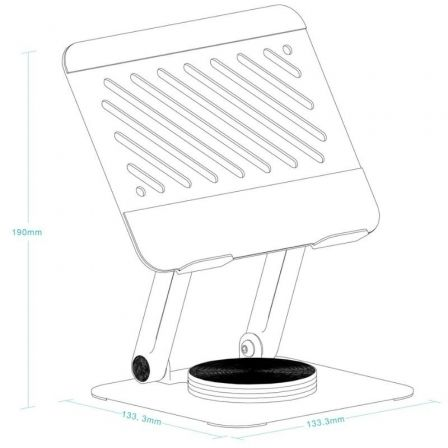 Soporte para tablet tooq ph-narvi-g/ gris - Imagen 4