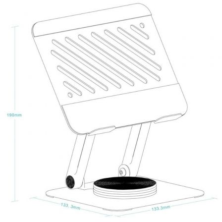 Soporte para tablet tooq ph-narvi-s/ plata - Imagen 4