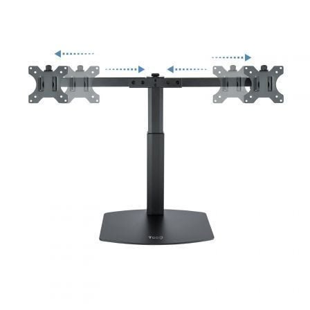 Soporte de sobremesa para 2 monitores tooq db1727tn-b/ giratorio/ inclinable/ hasta 6kg - Imagen 4