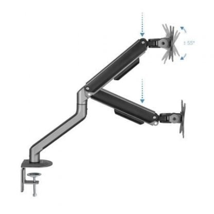 Soporte de mesa para monitor tooq db4032tnr-g/  giratorio/ inclinable/ hasta 9kg - Imagen 3
