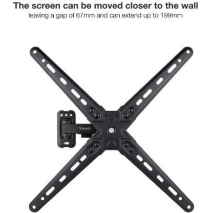 Soporte de pared extensible/ giratorio/ inclinable tooq lp1355tn-b para tv de 13-55"/ hasta 25kg - Imagen 4