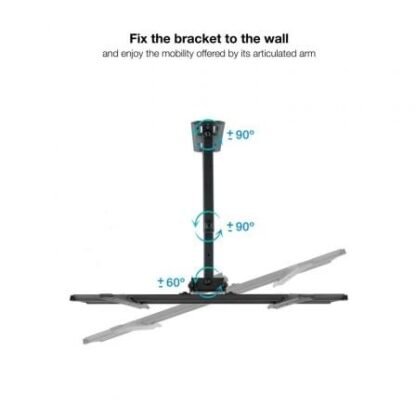 Soporte de pared giratorio/ inclinable/ nivelable tooq lp7843tn-b para tv de 32-55"/ hasta 35kg - Imagen 3