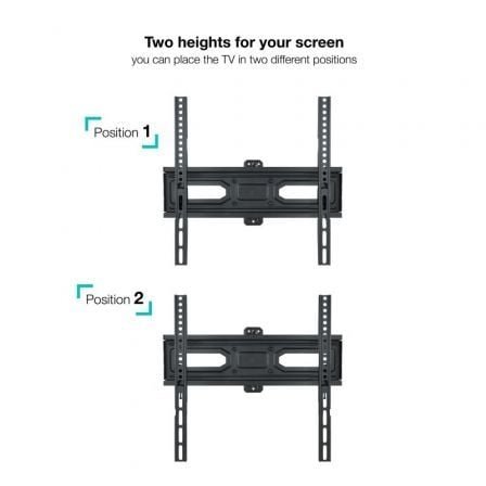 Soporte de pared giratorio/ inclinable/ nivelable tooq lp7843tn-b para tv de 32-55"/ hasta 35kg - Imagen 5