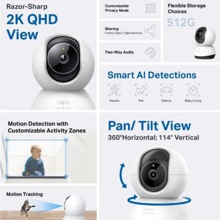 Cámara de videovigilancia tp-link tapo tc72/ 360º/ visión nocturna/ control desde app - Imagen 2