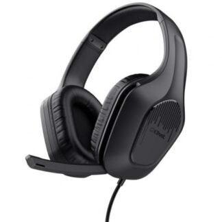 Auriculares gaming con micrófono trust gaming gxt 417 zirox/ jack 3.5/ negros