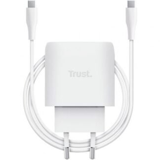 Cargador de pared gan trust maxo 45w compatible con apple/ 1xusb tipo-c/ incluye cable usb tipo-c/ 45w
