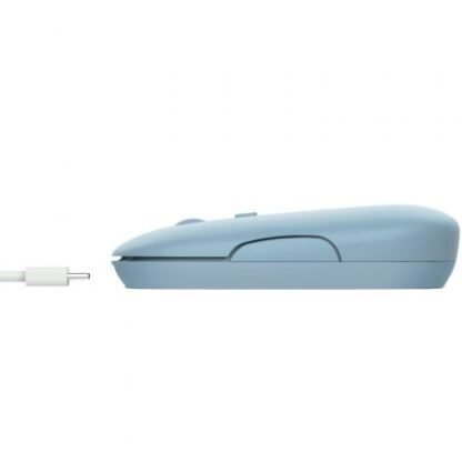 Ratón inalámbrico por bluetooth trust puck/ batería recargable/ hasta 1600 dpi/ azul - Imagen 2