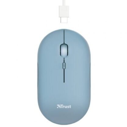 Ratón inalámbrico por bluetooth trust puck/ batería recargable/ hasta 1600 dpi/ azul - Imagen 3