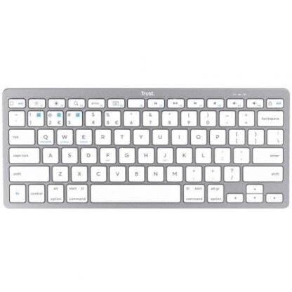 Teclado compacto inalámbrico por bluetooth trust 24654/ plata - Imagen 2