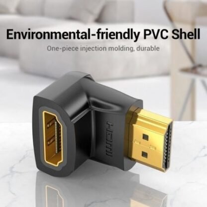 Adaptador hdmi 4k 90º vention aiob0/ hdmi macho - hdmi hembra - Imagen 2
