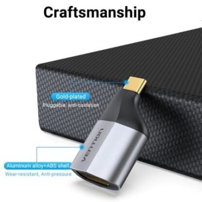 Adaptador usb tipo-c vention tcah0/ usb tipo-c macho - hdmi hembra - Imagen 4