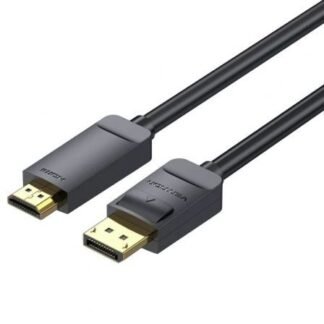 Cable conversor vention hagbi/ displayport macho - hdmi 4k macho/ 3m/ negro