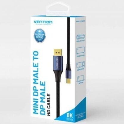 Cable conversor displayport 1.4 8k vention hcflh/ displayport macho - mini displayport macho/ 2m/ negro y azul - Imagen 5