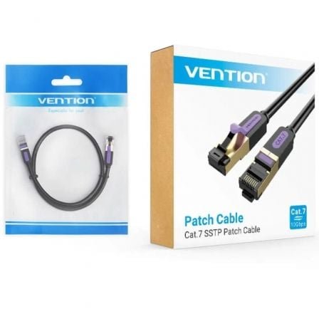Cable de red rj45 sftp vention icdbi cat.7/ 3m/ negro - Imagen 2