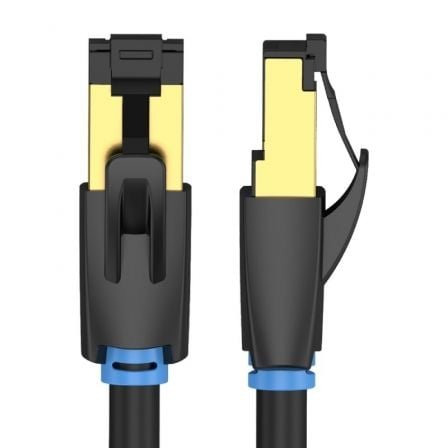 Cable de red rj45 sftp vention ikabi cat.8/ 3m/ negro - Imagen 2