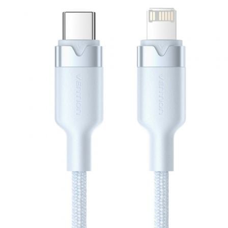 Cable usb tipo-c lightning vention lalsh/ usb tipo-c macho - lightning macho/ 27w/ 480mbps/ 2m/ azul - Imagen 3