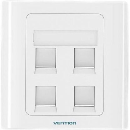 Placa de pared tipo 86 vention ifcw0/ 4 puertos rj45 - Imagen 2