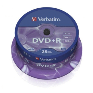 Dvd+r verbatim advanced azo 16x/ tarrina-25uds