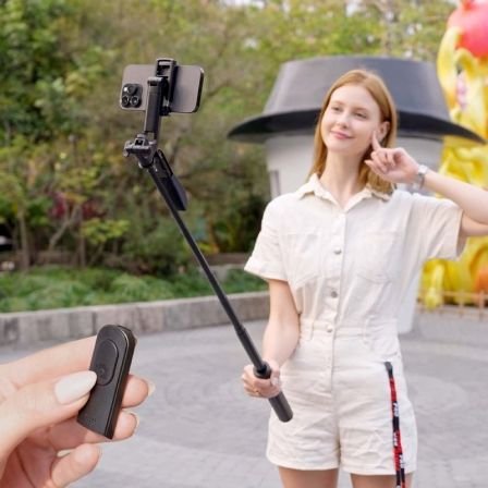 Palo para selfie + trípode aisens ss01st-299/ negro - Imagen 4