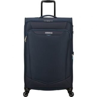 Maleta grande american tourister summerride spinner 80cm/ 80x48x30cm/ 4 ruedas/ azul marino