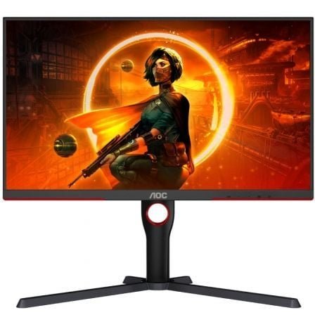 Monitor gaming aoc q27g3xmn/bk 27"/ qhd/ 1ms/ 180hz/ va/ regulable en altura/ negro