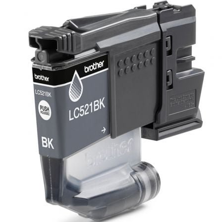 Cartucho de tinta original brother lc521bk/ negro - Imagen 2
