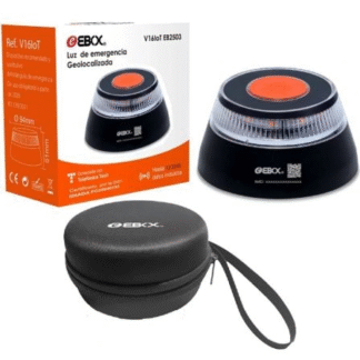 Luz baliza de emergencia para coche ebox v16 iot eb2503/ homologada/ base imantada/ geolocalizable/ funciona a pilas/ incluye