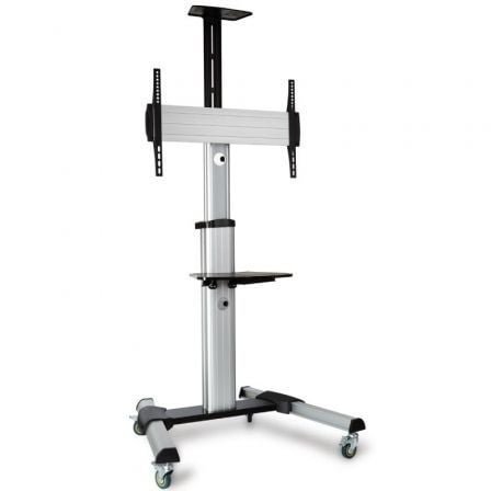 Soporte de suelo inclinable/ orientable con ruedas fonestar sts-4064p para tv de 37-70"/ hasta 50kg