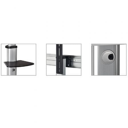 Soporte de suelo inclinable/ orientable con ruedas fonestar sts-4064p para tv de 37-70"/ hasta 50kg - Imagen 3