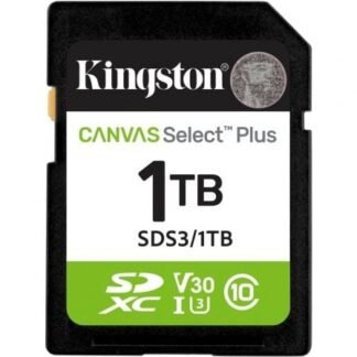 Tarjeta de memoria kingston canvas select plus 1tb sd xc/ clase 10/ 150mbs
