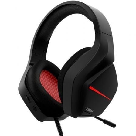 Auriculares gaming con micrófono krom kopa move/ jack 3.5/ negros - Imagen 2