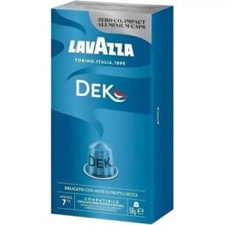 Cápsula lavazza espresso decaf descafeinado para cafeteras nespresso/ caja de 10
