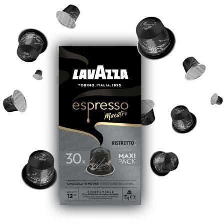 Cápsula lavazza espresso maestro ristretto para cafeteras nespresso/ caja de 30 - Imagen 2