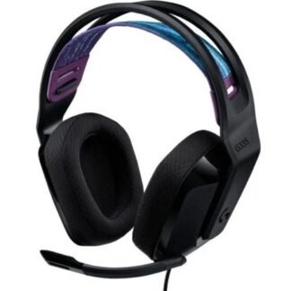 Auriculares gaming con micrófono logitech g335/ jack 3.5/ negros
