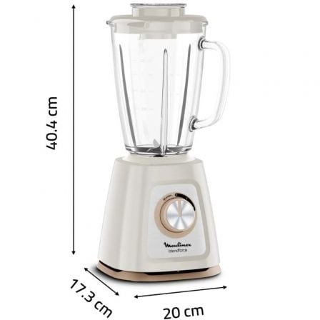 Batidora de vaso moulinex blendforce lm430a10/ 800w/ 2 velocidades - Imagen 3