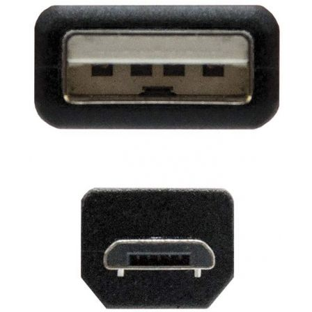 Cable usb 2.0 nanocable 10.01.0503/ usb macho - microusb macho/ 3m/ negro - Imagen 4