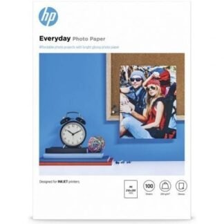 Papel fotográfico hp everyday q2510a/ din a4/ 200g/ 100 hojas