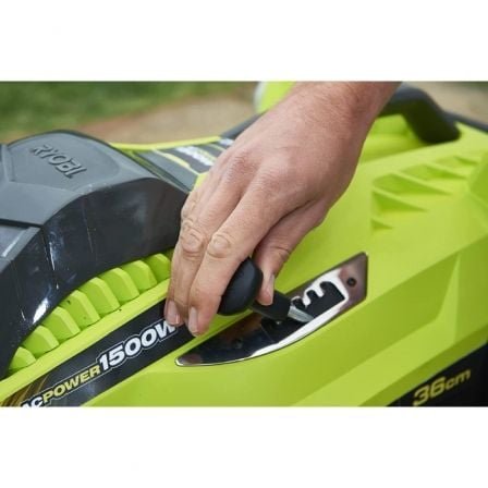 Cortacésped ryobi rlm15e36h/ 1500w/ corte ø36cm/ incluye recolector de hierba 45l y adaptador mulching - Imagen 4