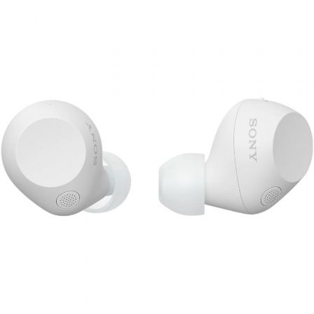 Auriculares bluetooth sony wf-c710n con estuche de carga/ autonomía 12h/ blancos